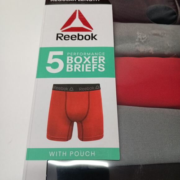 Boys Performance Boxer Briefs Reebok Size L Large (12/14) 5 Pack Moisture Wick - Picture 3 of 6